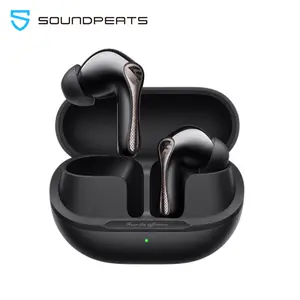 SoundPEATS Air5 Pro Wireless Earbuds, Bluetooth 5.4, ANC Noise Cancelling, Comfy In-Ear Headphones, LDAC Hi-Res Audio, 35H Playtime, IPX5 Waterproof for Work, Gym, Travel
