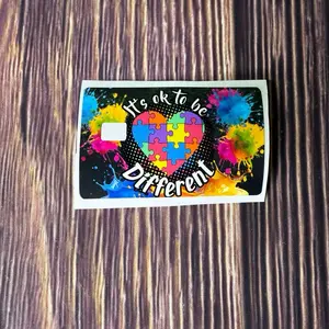 Autism awareness credit  card skin sticker decal