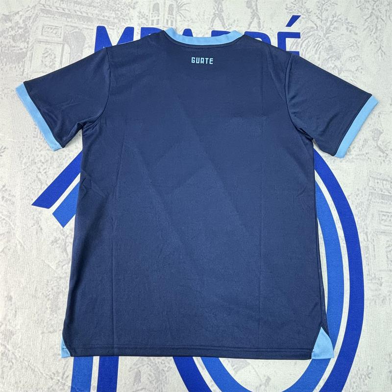 2025 Guatemala National Team Away Blue Short Sleeve Soccer Jersey Fans Version Breathable