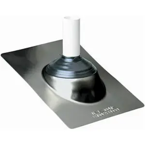 212 MAIN IPS 81710 3-in-1 Adjustable Galvanized Pipe Roof Flashing, 0.01x14.5 in Dimensions, Pack of 20