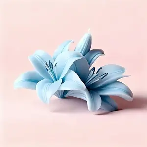 Realistic Lily Candle Silicone Mold, Reusable Non-Stick Lotus Leaf and Petal Molds, DIY Crafts, Wedding Decor, Jewelry Making, Home Decoration