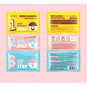 3-Step Blackhead Remover Nose Strips | Deep Cleansing, Unclog Pores, Gentle Exfoliating, Minimize Pores, 10 Packs