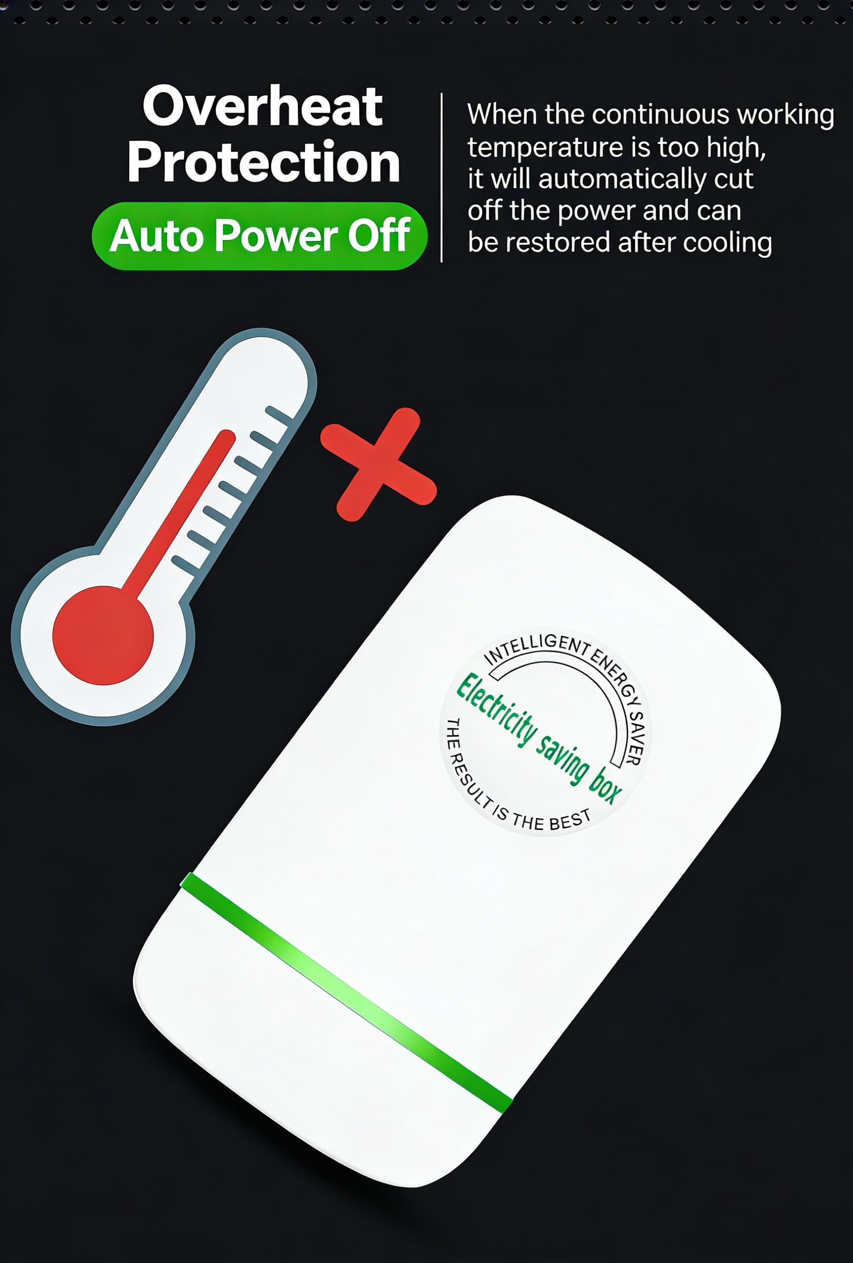 $2026 New Updated Plug-In Power Box Equipped with US Standard Plug, Universal Wide Voltage Design, Global 90-250V AC Input Compatible, Multi-Scene Portable Power Adapter for Home & Outdoor Use