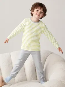 Balabala Kids' Underwear Set New Spring & Autumn Collection Boys' Long Johns Toddler & Girls' Cotton Base Layer Pajamas