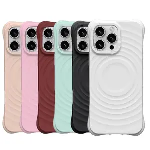 Compatible with iphone 17pro max/16/15/14/13/12 Summer Dopamine Ripple Magnetic Apple phone case-HN912-7