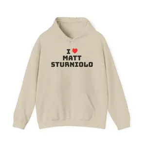 I Love Matt Sturniolo Unisex Hoodie - Cozy Sweatshirt For Fans, Perfect Gift For Celebrations & Trendy Everyday Wear