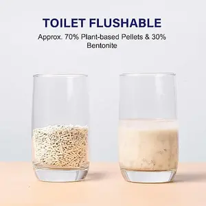 HONEY CARE Petrichor Mix Cat Litter I Tofu Cat Litter I Nature Plant-Based Pellets and Bentonite Sustainable I Low-Dust Qucik Clumping Superior Odor Control, 6 Lbs