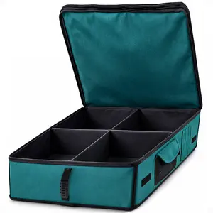 Disc-O-Bed Footlocker, Expandable Under Cot Storage for Camping Gear, Green