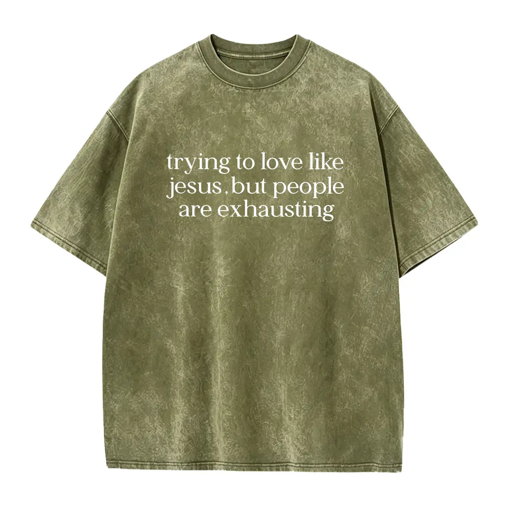 Washed T-shirt-Green