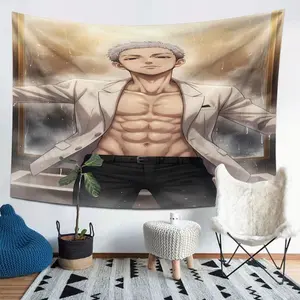 Takashi Mitsuya-8 Wall Hanging Banner for Home Decor, University Dorm Bedroom Living Room Party Decoration, Multi-Purpose Party Decorations