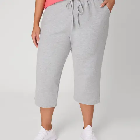 Hanes Just My Size Women's French Terry Capris 19" (plus ) Intimates Comfortable Fit Soft Stretch Fabric Breathable Oj185