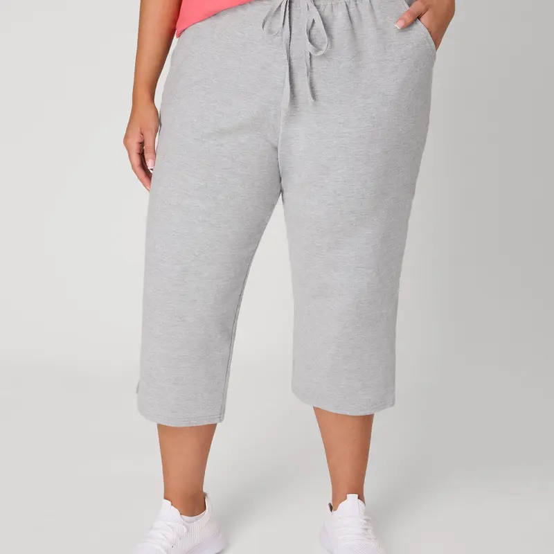 Hanes Just My Size Women's French Terry Capris 19" (plus ) Intimates Comfortable Fit Soft Stretch Fabric Breathable Oj185