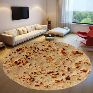 Funny Mexican Burrito Flannel Blanket, Food Themed Blanket, Cozy Throw Blanket, Soft Comfortable Throw for Sofa Outdoor Game, Easy Wash Home Decor Gift