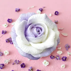 Elegant Rose Silicone Mold - High-Quality Durable Reusable for Polymer Clay, Candle, Resin Casting, Perfume Jewelry Making, Crafts - Valentine'S Day, Mother'S Day Gift, Romantic Home Decor Floral Decoration, Resin Art Supplies