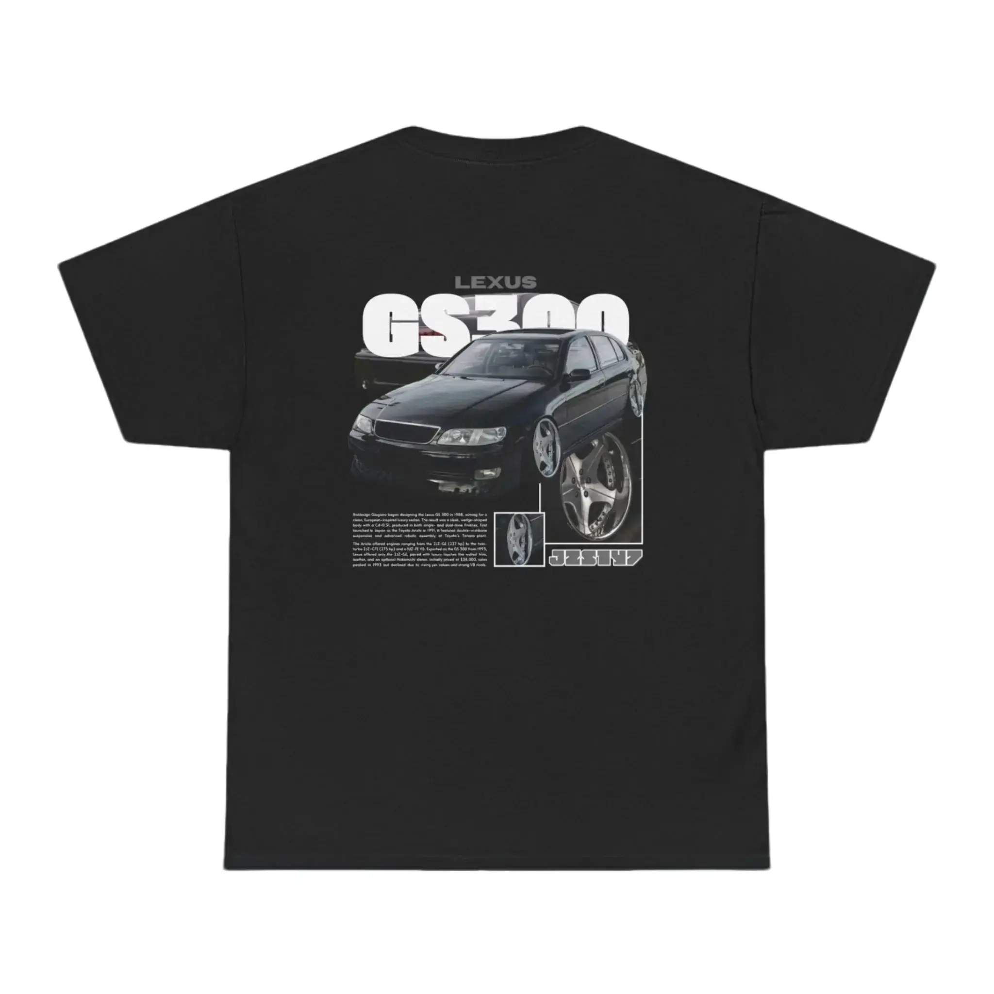 JDM Luxury Lexus GS300-Aristo Graphic T-Shirt Sweatshirt Hoodie 2 Sided, Streetwear Unisex, Gift for Car Lovers Tee