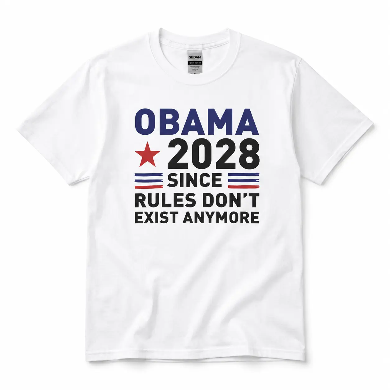 Obama 2028 Since Rules Don’t Exist Anymore Shirt, Political Satire T-Shirt, Sarcastic Election Joke Tee