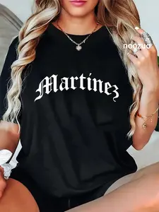 100% Cotton Unisex Martinez Last Name Chicano Mexican American Hispanic Spanish T-Shirt