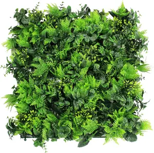 ULAND Artificial Topiary Hedges Panels, Plastic Faux Shrubs Fence Mat, Greenery Wall Backdrop Decor, Garden Privacy Screen Fence, Pack of 12pcs 20"x20"