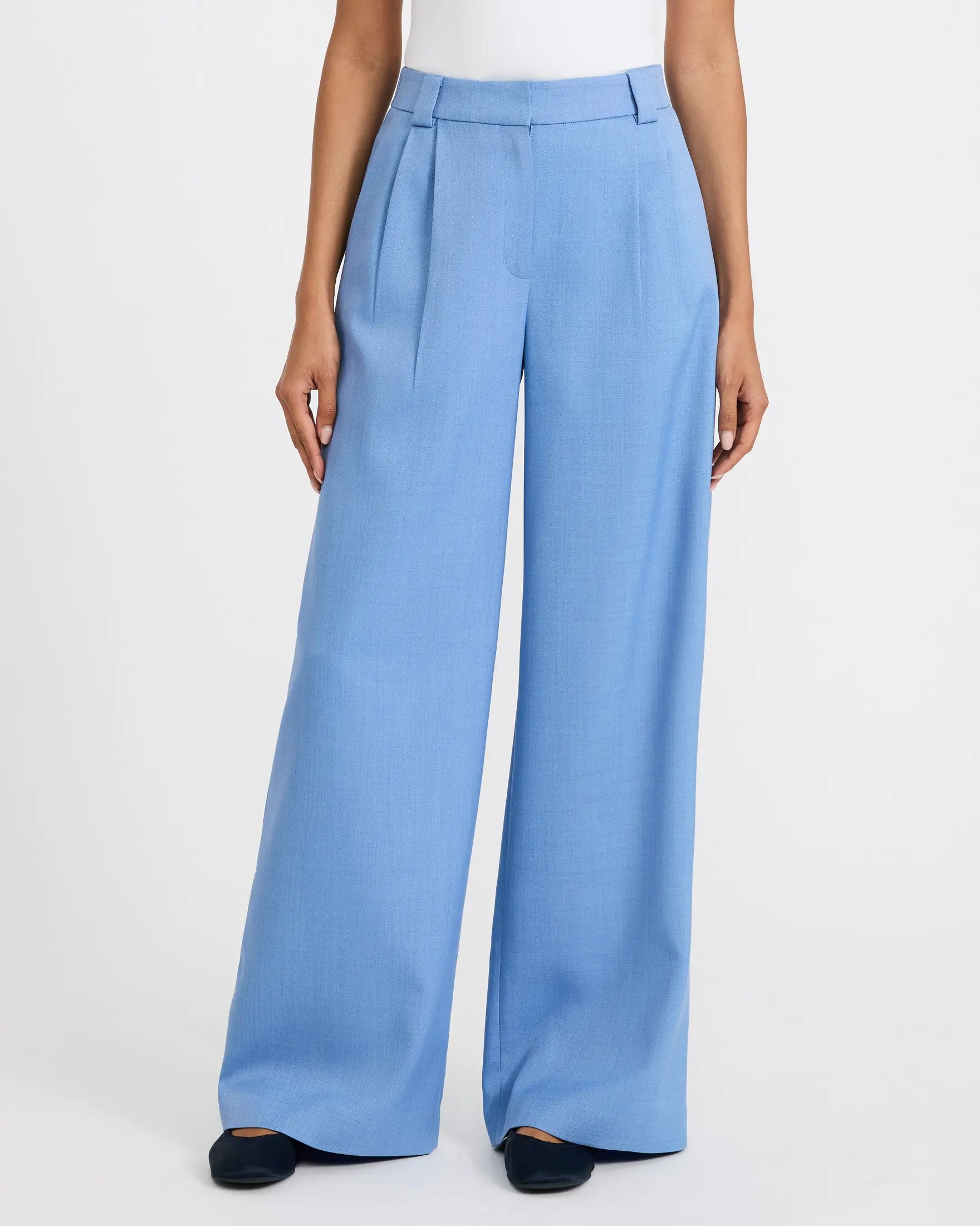 Express Twill High Waisted Relaxed Trouser, Spandex, Short