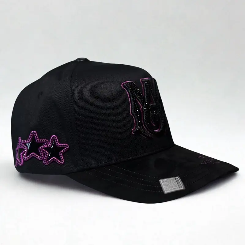 AMR Purple Unisex Casual Baseball Caps, Fashion Clothes Accessories for Daily Wear