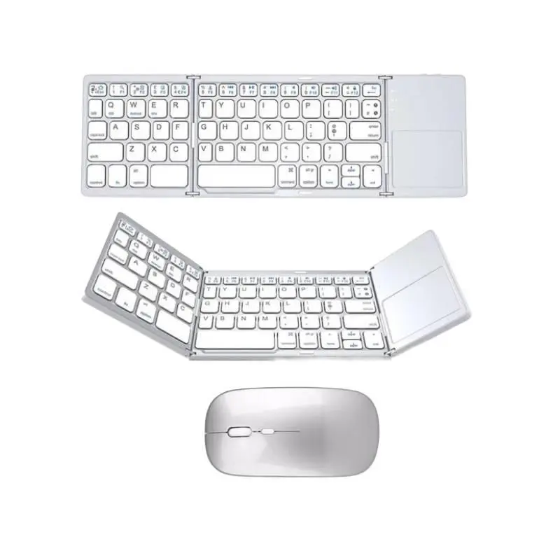 B033 [Silver White]+Mouse+Bag and Pad