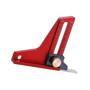 1pcs Depth Gauge Aluminum Alloy Height Meter, Dual Scale Measurement Marker Locator Tool for Table Saw Router Base Blade Drill Bit Depth