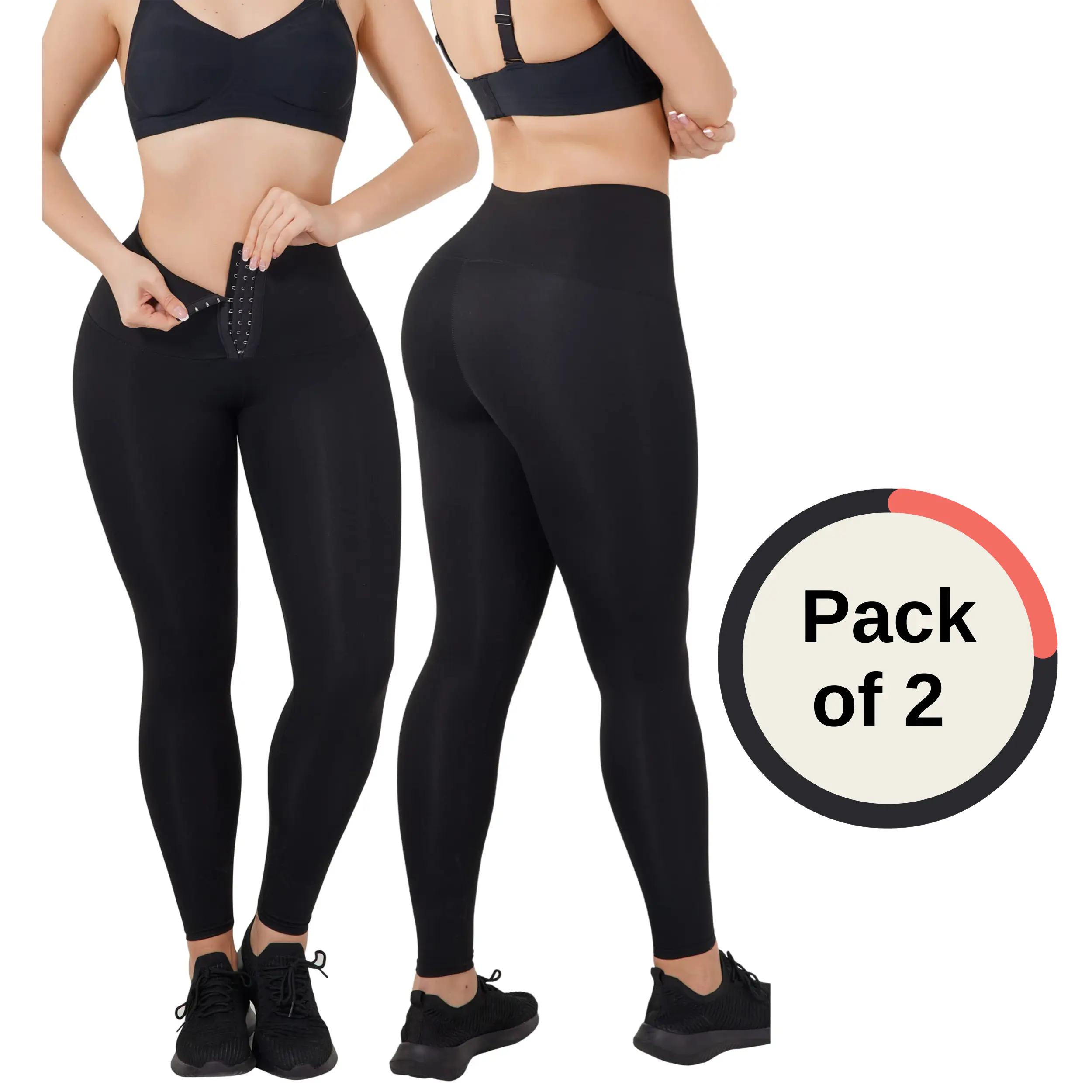 Soo slick Leggings for Women | Pack of 2 High Waisted Workout Yoga Pant | Tummy Control Scrunch Butt Leggings for Women tummy control