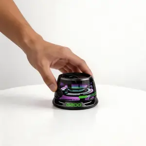 G200 RGB Magnetic Bluetooth Speaker, Portable Waterproof Wireless Speaker with Strong Bass, TWS Stereo Pairing, Phone Stand Design, 5H Playtime for iPhone Android Tablet