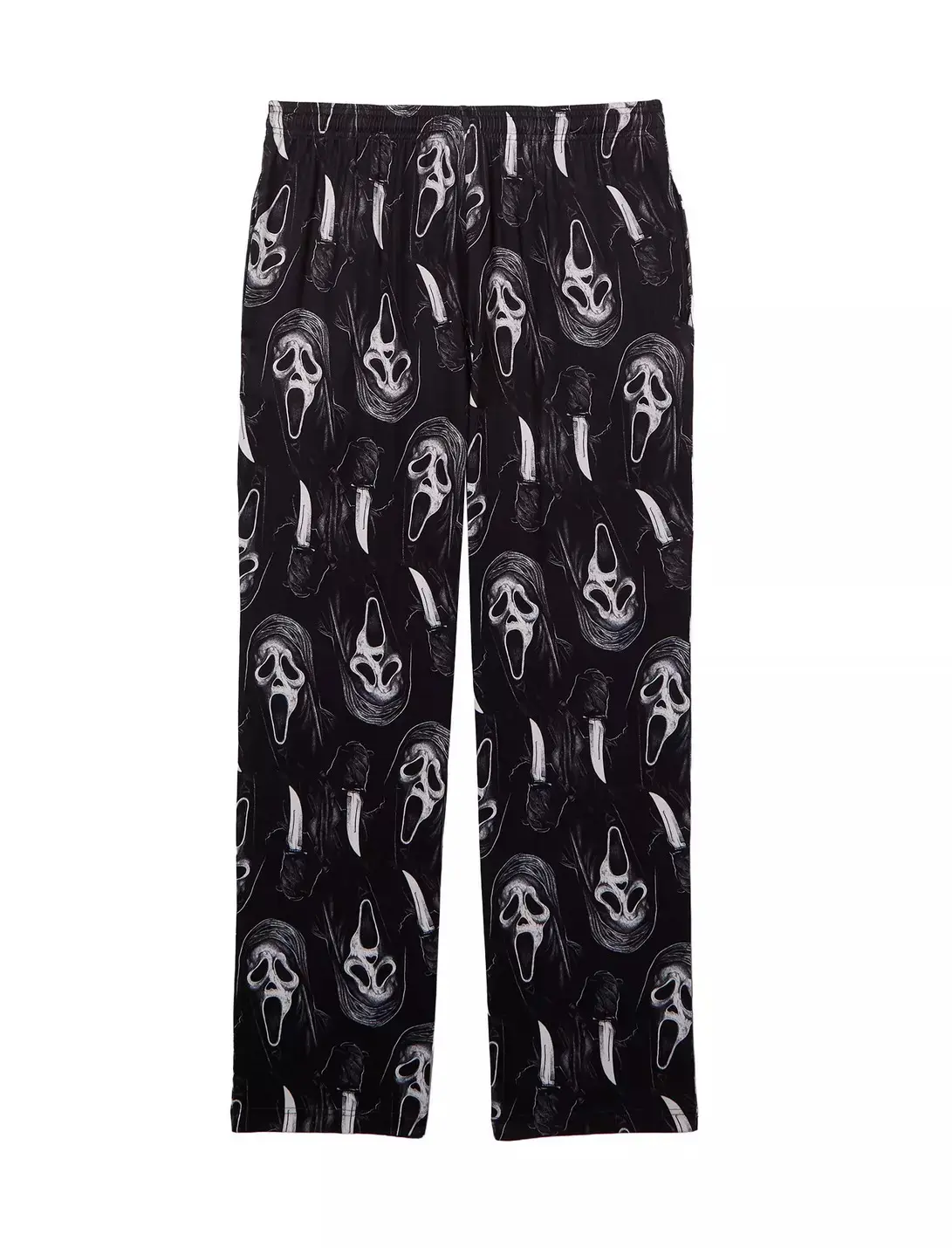 Ghostface Scream Pajama Pants | Scary Horror Wide Leg Lounge Pants & Cozy Spooky Season Sleepwear