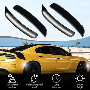 Smoke Front Rear White LED Side Bumper Marker Light For Dodge Charger 2015-22 23