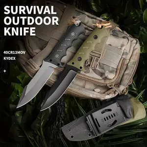 Tactical Fixed Blade Knife - Durable Handle, Comfortable Grip, Perfect For Outdoor Adventures, Camping, Hiking, With Knife Sheath - Great Gift For Men And Outdoor Sports Camping Enthusiasts