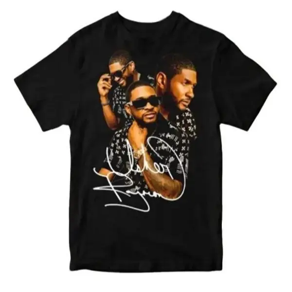 Usher Past Present Future Signature Tee Tshirt Top Cotton
