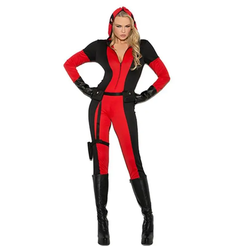 Sexy Secret Vigilante Jumpsuit Costume
