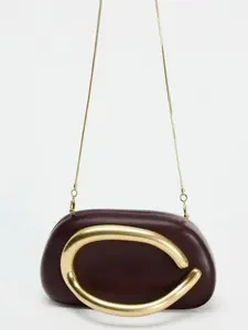 Elegant Women's Evening Clutch Bag, Vintage Chic Purse, Detachable Shoulder Strap, Smooth Metal Decorations, Magnetic Closure, Perfect for Festivals & Parties, Elegant Stylish Purse