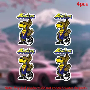 4pcs American Club Stickers Multipurpose Car Decal for Cars Doors Windows Laptops Furniture Durable Vinyl Adhesive Material for Vehicles & Home Decorations