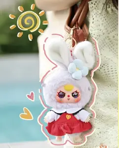 US-Baby Three-Macaron  cute Rabbit series Mystery Boxes Bag Pendant Bunny Plush Dolls Soft Collectibles Hidden Style 1/96