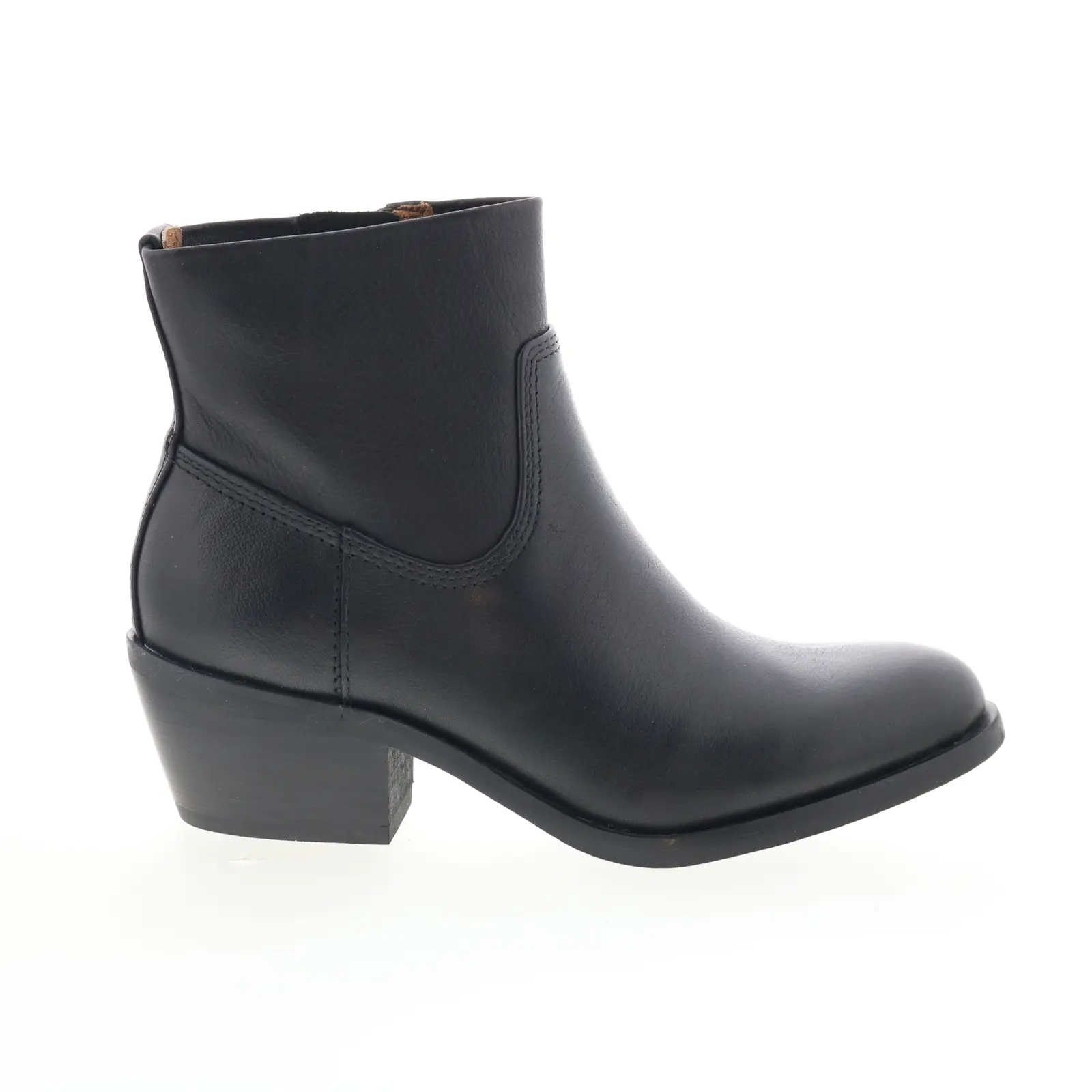 Sofft April SF01161 Womens Black Leather Zipper Ankle & Booties Boots