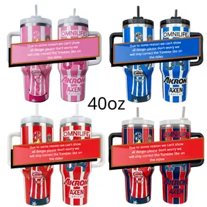 Chivas Guadalajara Jersey Tumbler 40oz 30oz Handle Cup Soccer Club Inspired Travel Mug Fan Drinkware Gift