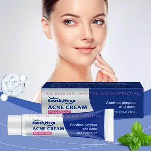 Herbal Acne Spot Treatment Cream, Gentle Care for Face, Men & Women, Controls Oil Balance, Improves Blackheads, Suitable for Sensitive Skin