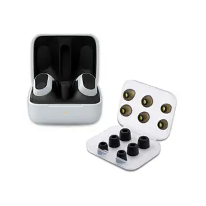 WFG700NW INZONE Buds Noise Canceling Gaming Earbuds (White) with Earbuds (3-Pairs Each) Bundle for Sony