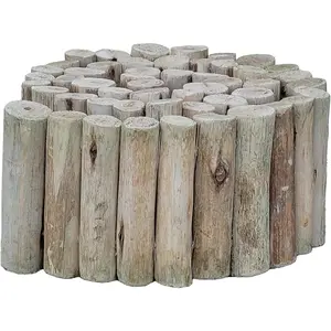 Backyard X-Scapes Natural Eucalyptus Wood Log for Edging Lawn Landscape Fence Borders 72 in L x 6 in H x 1.25 in D