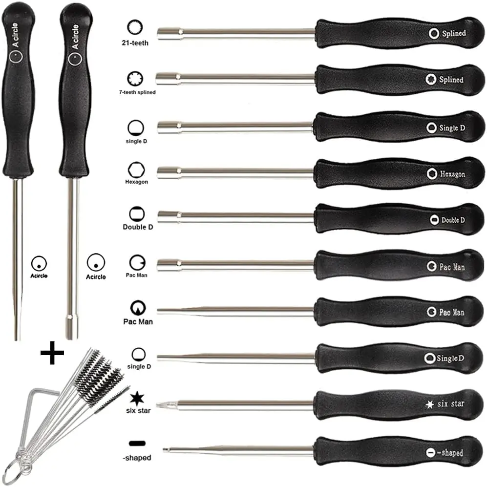 12-Piece Carburetor Adjustment Tool Kit Set for 2-Cycle Small Engines, Compatible with Echo, STIHL, Poulan, Husqvarna, MTD, Ryobi, Homelite Trimmers, Weed Eaters, Chainsaws