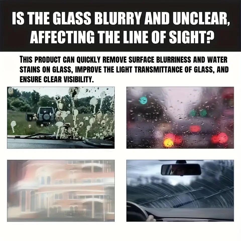 Automotive Windshield Washer Fluid & Ceramic Coating Agent, Deep Cleaning Streak-Free Glass Care for Clear Driving View, All-Season Use
