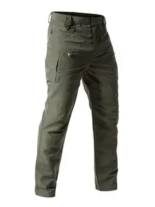 Men's Tactical Combat Style Cargo Pants with Multi-Pockets, Durable Tear-Resistant Fabric and Comfortable Fit, Perfect for Outdoor Activities