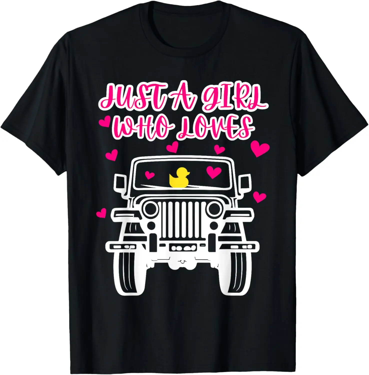 Men's Whimsical Graphic T-Shirt, 100% Cotton Short Sleeve Casual Streetwear Tee for Jeep Lovers, Wide Range of Sizes, Distressed, Menswear