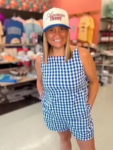 American Blue Gingham 2 piece set