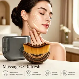 2026NEW Lymphatic Drainage Face Brush-Jawline & Chin Sculpting Dry Brushing Massager for Facial Fatigue Relief, (1PCS) | Skin Lifting & Tightening Tool, Minimize Face Puffiness, Boost Circulation for Daily Home Skincare