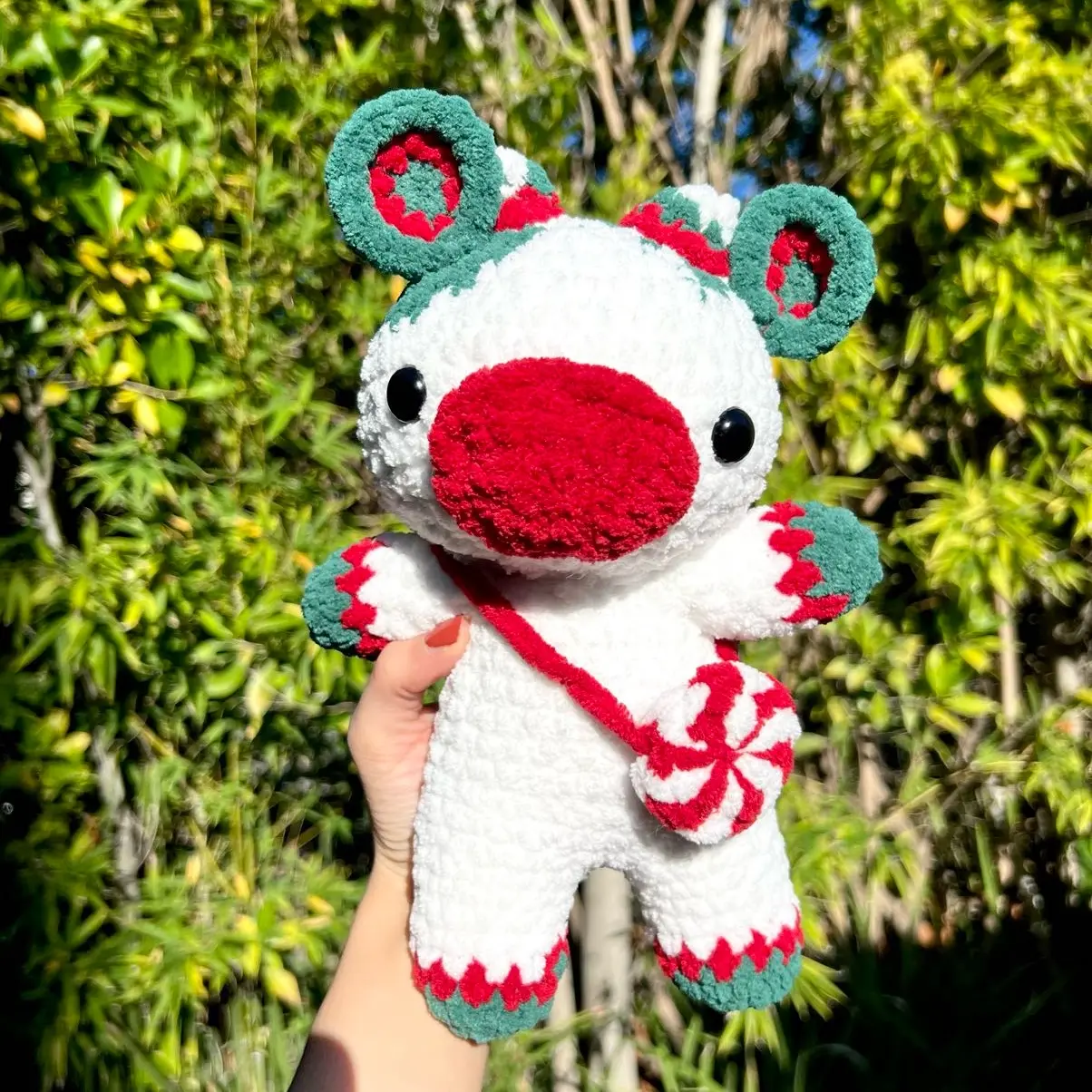 Christmas cow crochet