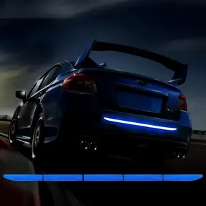 90cm Reflective Car Safety Sticker, Waterproof Geometric Warning Strip, Night Visibility, Sun Protection, Scratch-Resistant Vinyl Decal, Bumper Sticker