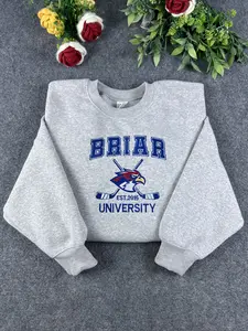 Briar University Logo Embroidered Sweatshirt, Briar U Embroidered Hoodie, Off Campus Series Bookish, Hockey Romance Sweatshirt, Gift for Her